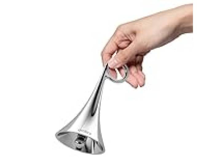 Umbra Isa Cloche décorative, Accent de Table en métal moulé, Chrome