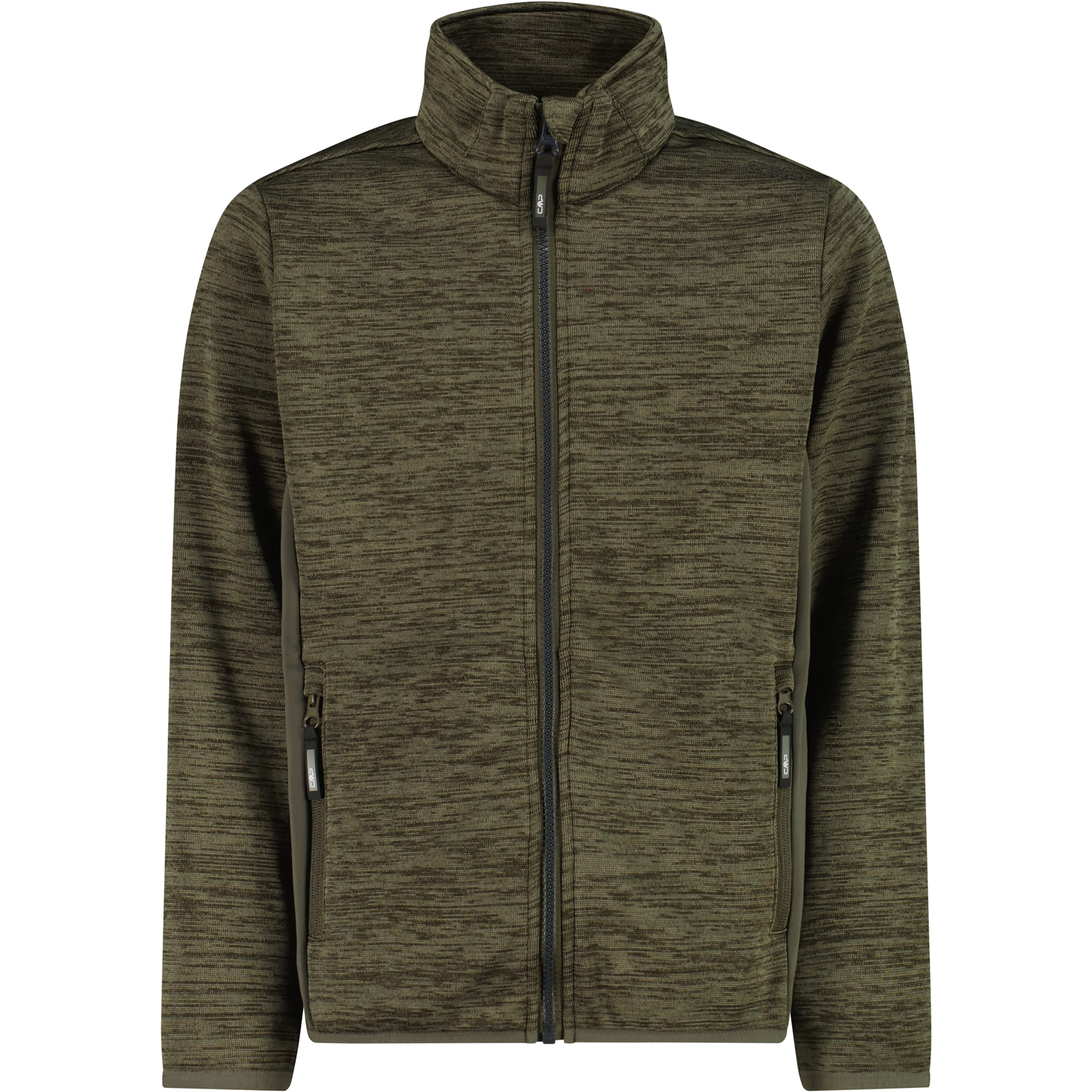 CMP Kinder Fleecejacke oliv Größe 128 Trekking Elastisch