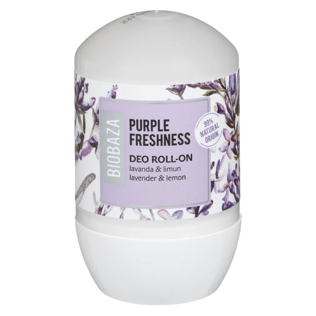 Biobaza Purple Freshness, Natürliche Inhaltsstoffe, Erfrischend, Blumig & Zitrus (Roll-on, 50 ml) (74847700)