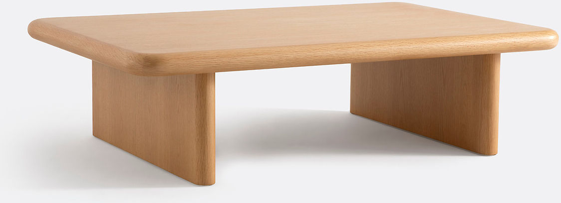 LA REDOUTE INTERIEURS Table basse, plaqué chêne, Curva