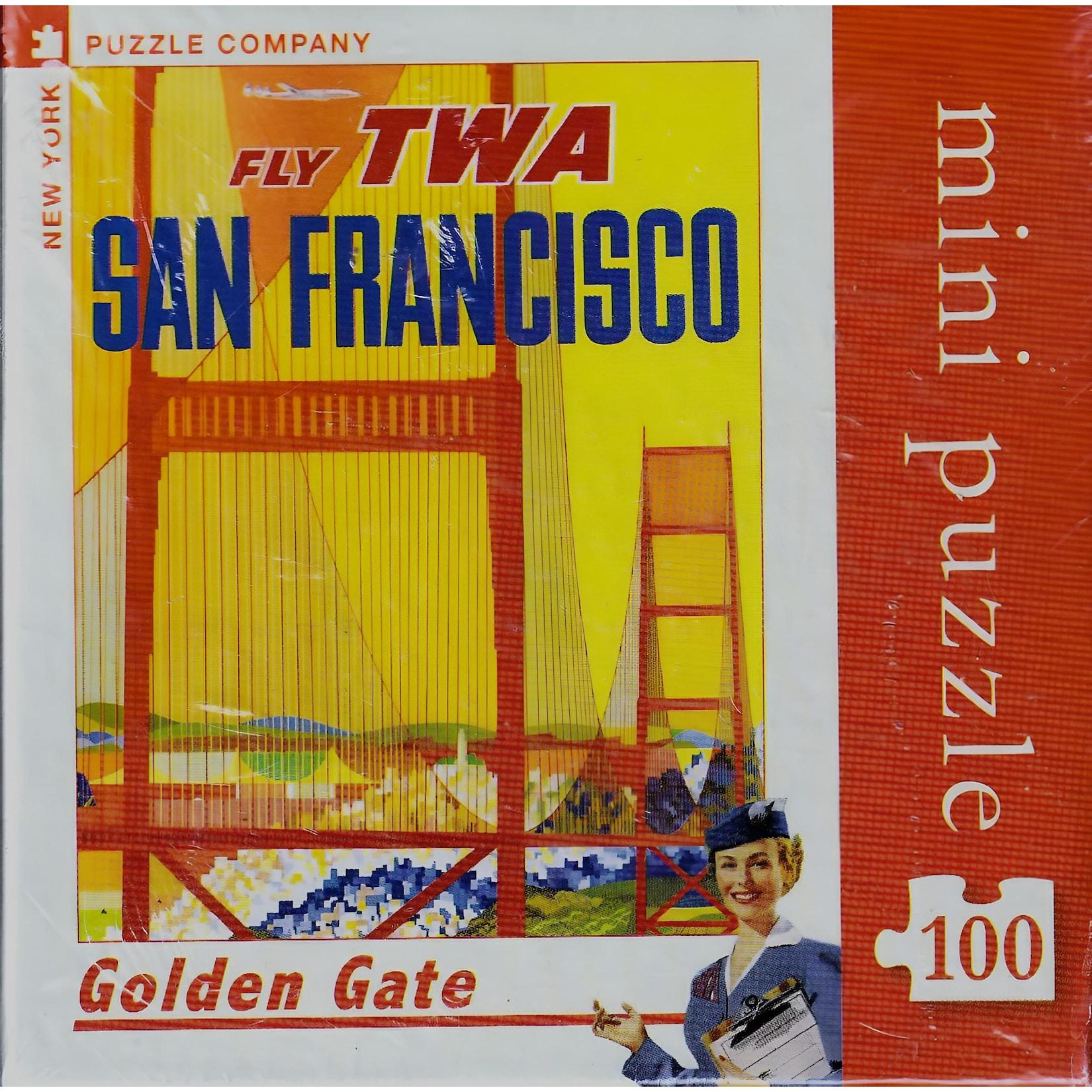 New York Puzzle Company Golden Gate Mini-Puzzle (100 Teile)