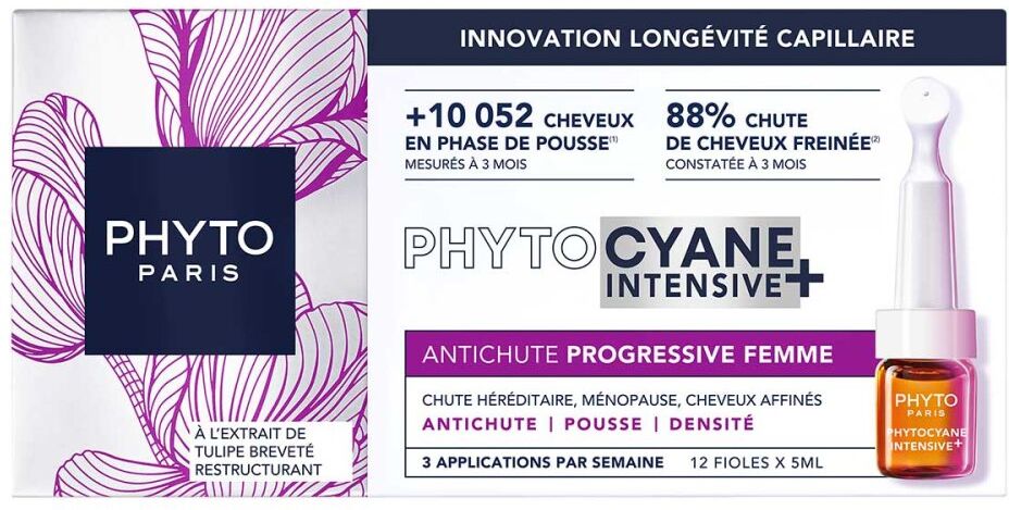 PHYTO PARIS Phytocyane Intensive+ Kur - progressiver Haarausfall Frauen 12X5ml