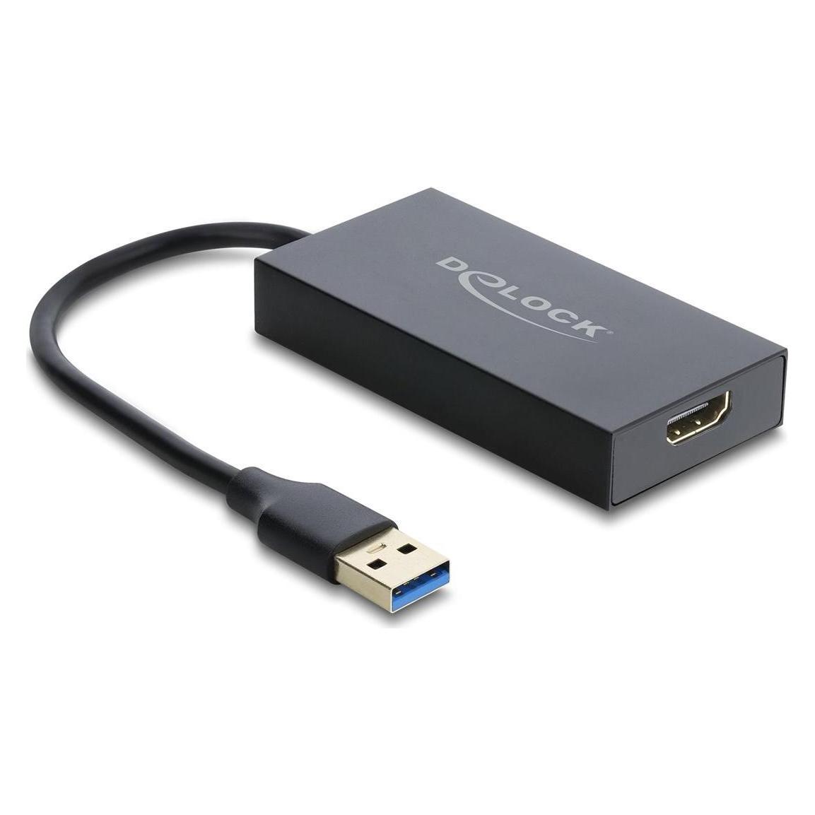 Delock Adapter USB Typ-A Stecker zu HDMI Buchse 4K (HDMI) (62144)