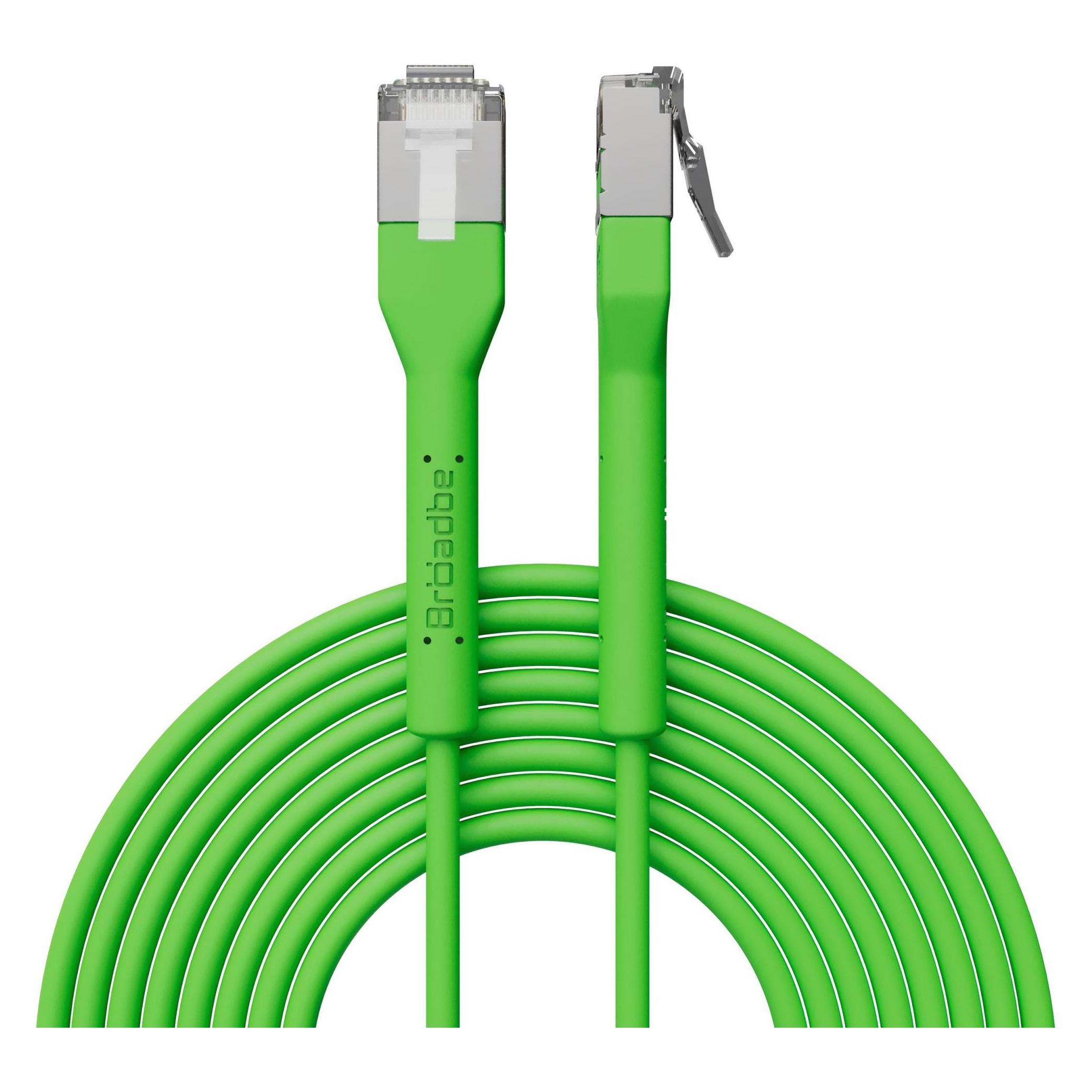 Broadbe Slim Patch Cable 10G Green 2m Cable-Patch-Cat6A-GR-2M-Slim (CAT6a, 2 m) (Cable-Patch-Cat6A-GR-2M-Slim)