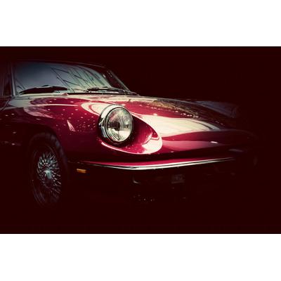 Fototapete PAPERMOON "Retro-Oldtimer", bunt, B:4,5m L:2,8m, Vlies, Tapeten