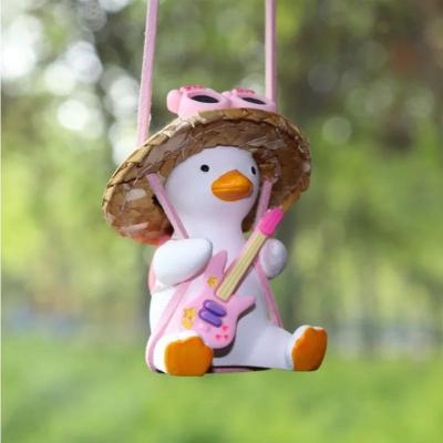 Uplift Treasures Cute Swing Duck Car Rearview Mirror Pendant j