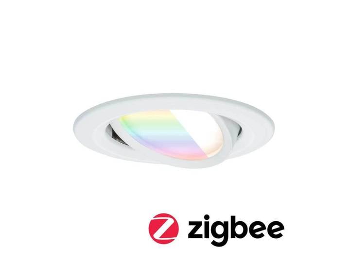 Lampe encastrable LED Nova Coin blanche Ø 8,4 cm RGBW - Paulmann - Salon / séjour - Aluminium