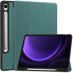 Cover-Discount Galaxy Tab S9 / S9 FE - Smart Case Silikon grün (Samsung Galaxy Tab S10 FE, Samsung Galaxy Tab S10 Lite, Samsung Galaxy Tab S9, Samsung Galaxy Tab S9 FE), Tablet Hülle, Grün