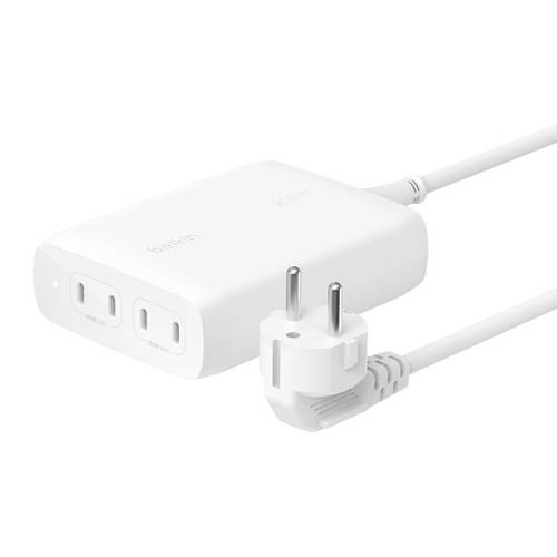 Belkin USB Ladegerät 200W 4x USB-C USB PD Weiß Innenbereich GaN, USB Power Delivery (USB-PD)