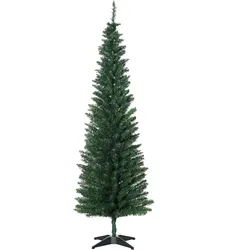 WEIHNACHTSBAUM 390 Spitzen Tannenbaum mit Kunststoffständer Grün