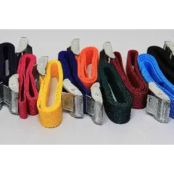 Klemmgurte aus PP | 10-er Set | 25 mm breit x 2,5 m lang | Farbwahl | Zurrgurte - Schnellspanngurte | Campen und Reisen
