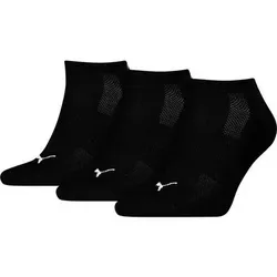 PUMA Puma Unisex Socken CUSHIONED SNEAKER 3P, Größe 35-38 in Schwarz 018