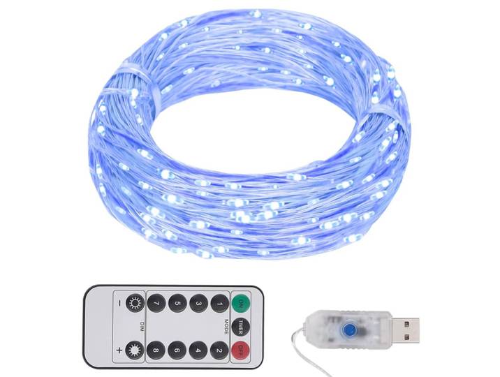 vidaXL Guirlande lumineuse LED avec 150 LED bleu 15 m
