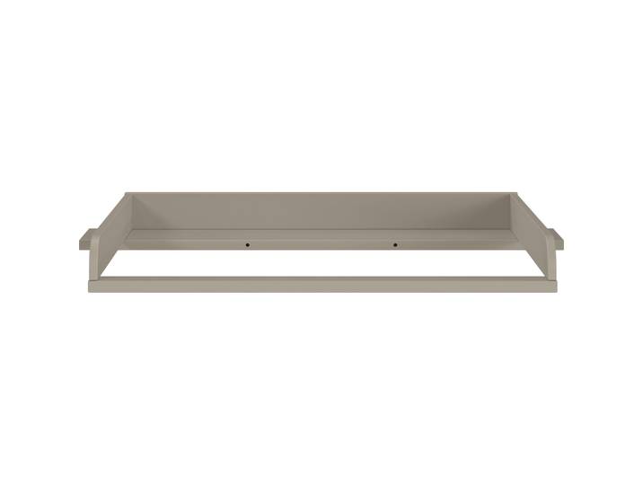 Wickelauflage Tomino steingrau Holzwerkstoff B 105 T 77 H 10 cm - Wickelauflage