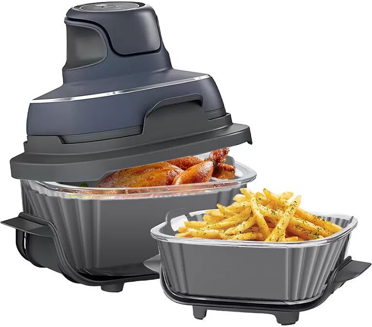 INF Silikon-Heißluftfritteusen-Einlegeset für Ninja FN101GY Grau