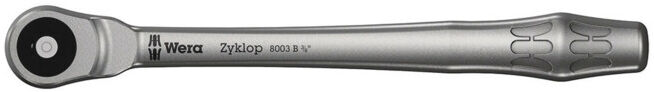 WERA Cliquet de précision “Zyklop Metal”, carré traversant 3/8″ avec éjecteur (05004033001)