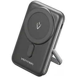 Vention Magnetic Powerbank FHNB0 20W, 10000 mAh (black) (10000 mAh, 20 W, 38.50 Wh), Powerbank, Schwarz