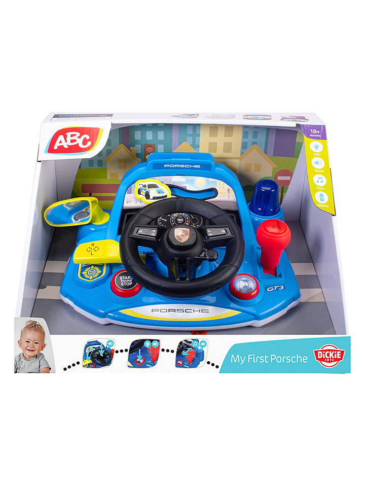 Dickie Spielzeug-Auto-Cockpit "ABC My First Porsche" - ab 18 Monaten - onesize