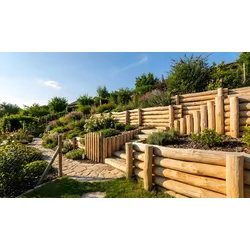 Robinienstamm ⌀ 20-25 cm Länge: 300cm – Pfosten aus Robinienholz – robuster Robinienpsoten in natürlicher Form – Robinienpfahl für Gartenprojekte