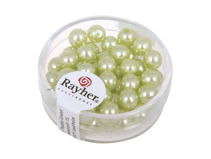 Rayher Renaissance Glaswachsperlen 6 mm 45 Stück