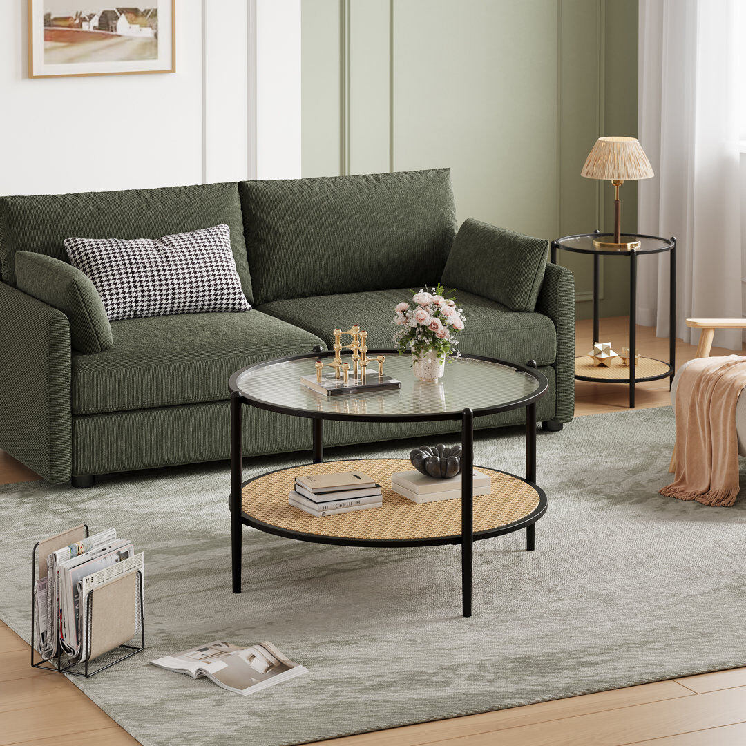 Bloomsbury Market Coffee Table Black/Black/Black 48.6cm H X 78cm W X 78cm D