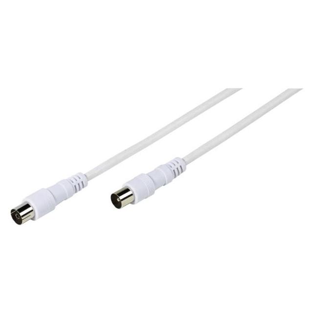 Vivanco TV-/Radio-Antennenkabel Weiss (75 dB, Antennenkabel) (VVANX30MFW)