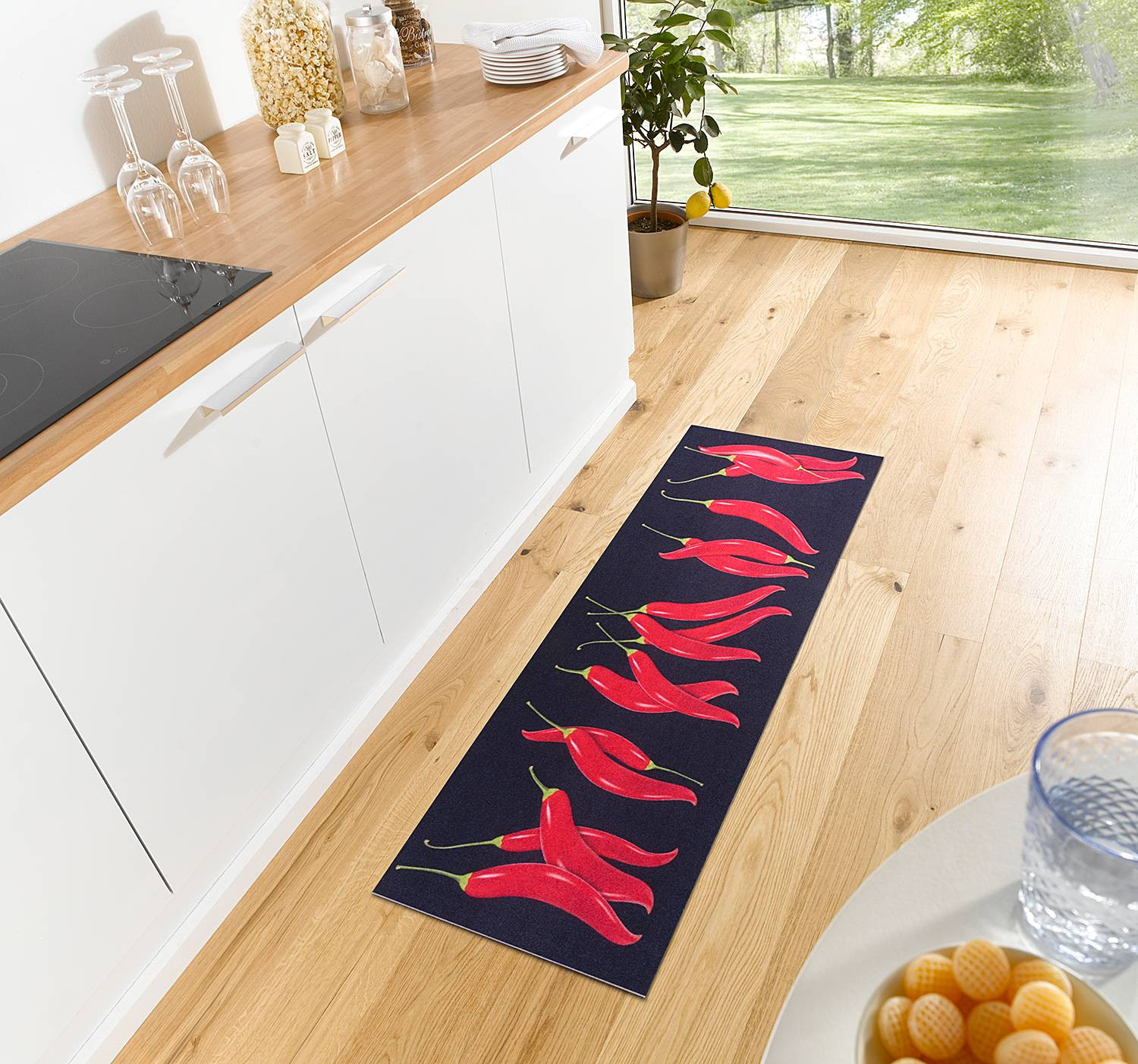 home24 Loper Chili Dance zwart B: 50 cm, H: 150 cm
