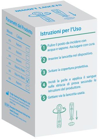 DIACARE Srl DIASOFT LANCET PUNGIDITO 25PZ