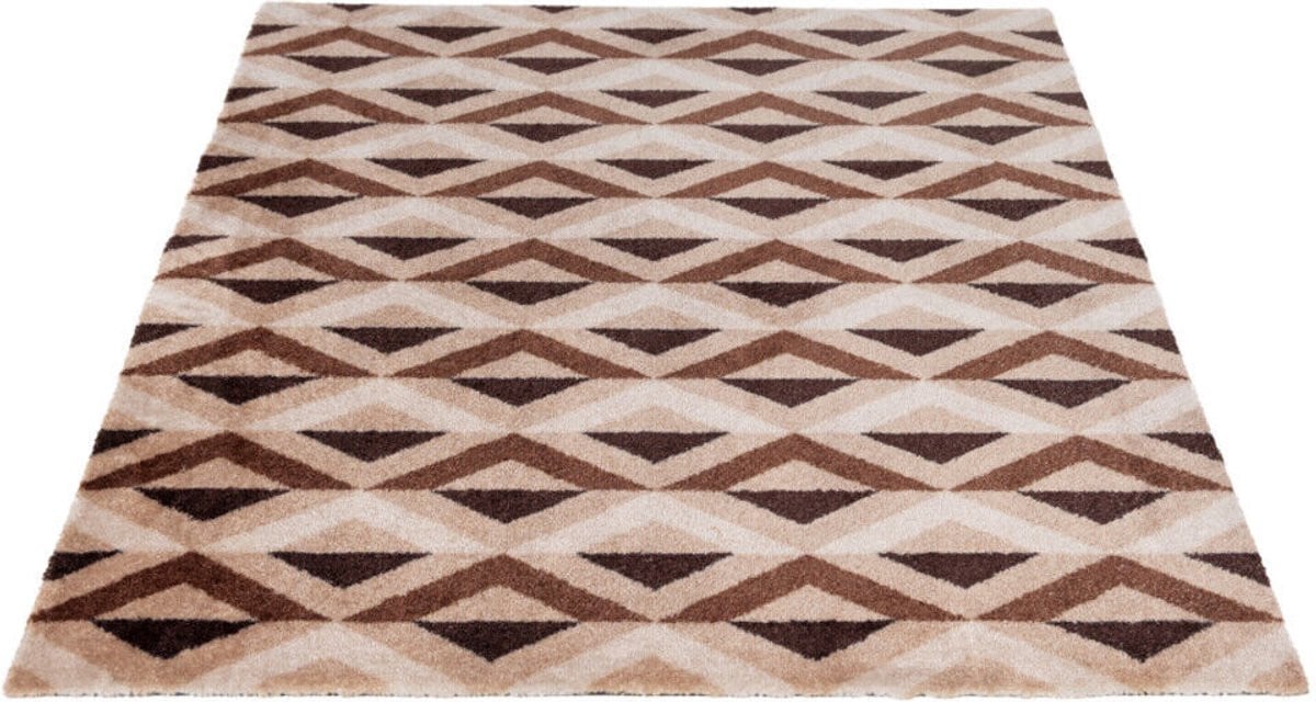 Hamat Droogloopmat Glam Sahara Diamond - Wasbare Deurmat met Antislip - 60 x 100 cm