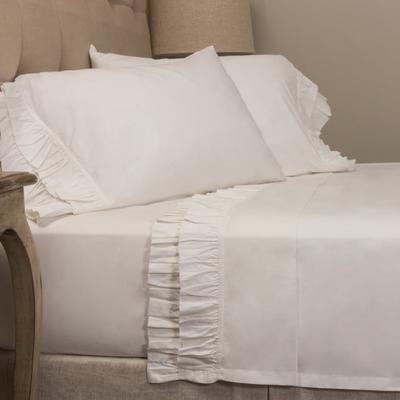 Cottage Home French Ruffle Bed Sheet Set or Pillow Cases
