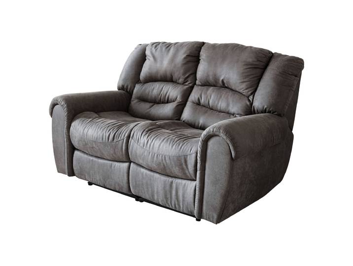 Einzelsofa 2-Sitzer grau 163 cm - Nosagunterfederung - PABLO