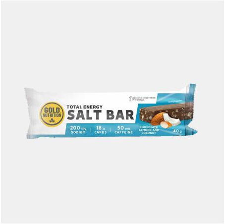 GOLD NUTRITION TOTAL ENERGY SALT BAR CHOCOLATE AMENDOA COCO 40g
