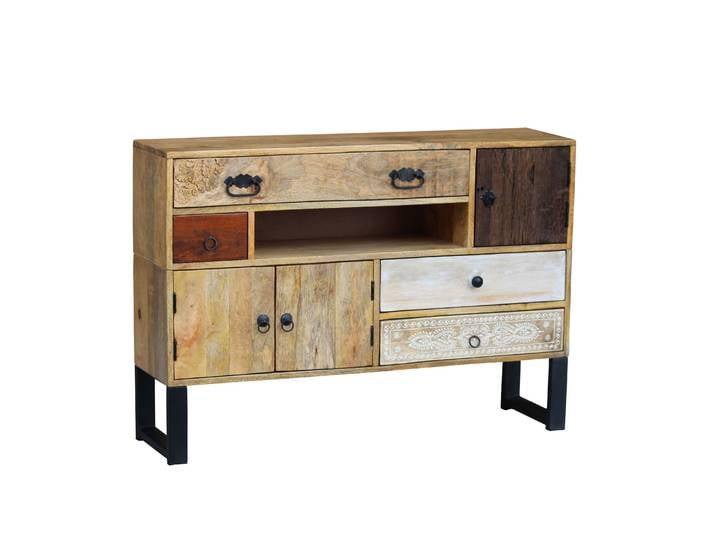 Sideboard Holz Vintage REMI 115 x 80 cm