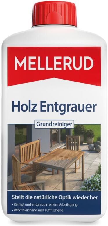 MELLERUD Holz Entgrauer Grundreiniger, 1,0 l Flasche
