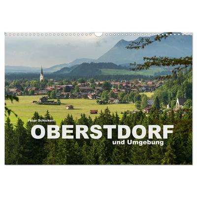 Oberstdorf und Umgebung (Wandkalender 2027 DIN A3 quer), CALVENDO Monatskalender