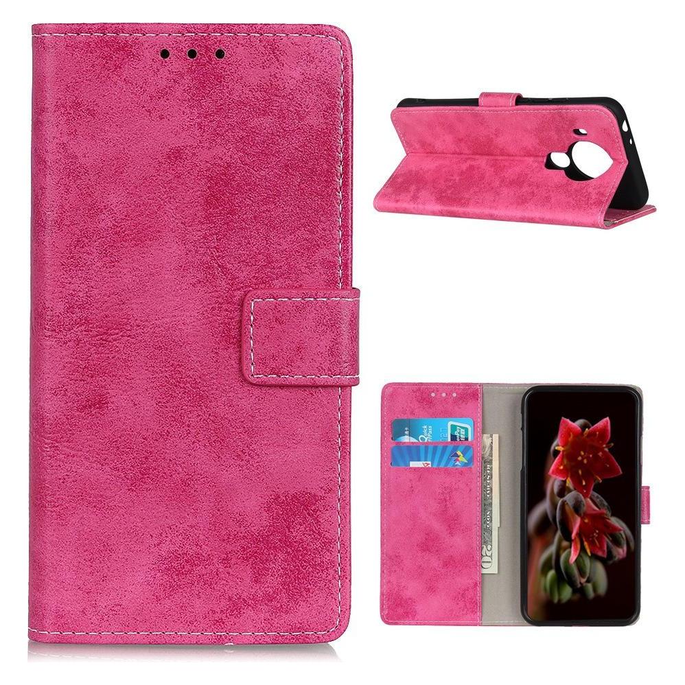 Cover-Discount Nokia 5.4 - Vintage Etui Wildleder Optik pink (Nokia 5.4) (104702085B)