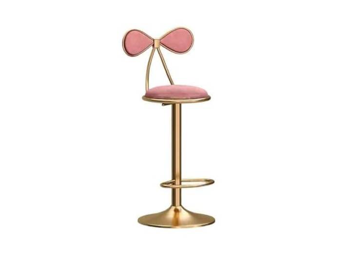 9bbhfJw4R Höhenhocker Hebbarer drehbarer Barhocker, Esszimmerstuhl, Schreibtischstuhl(Pink)