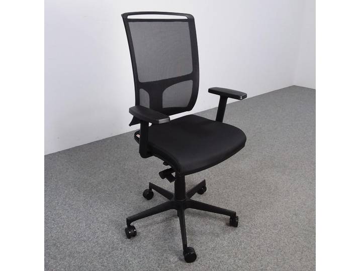 Bürodrehstuhl Milani Zed mit 1D Armlehnen, Schwarz, Neu, Ergonomischer Stuhl - ideal für flexibles Arbeiten