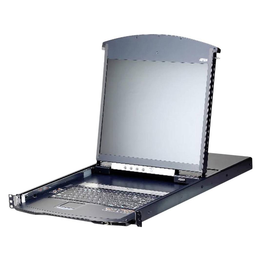 Aten KL1108VN IT Cat.5 KVM over IP Switch 8-Port, 19"-LCD, Dual-Rail, IT-Layout (KL1108VN IT)