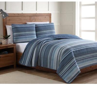 The Curated Nomad Flora Blue Quilt Set