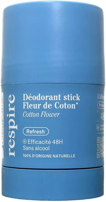 RESPIRE - Deo-Stick Baumwollblüte - Wirksamkeit 48H, 50 g