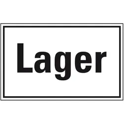Schild I Türhinweisschild Lager, Kunststoff, 300x200mm