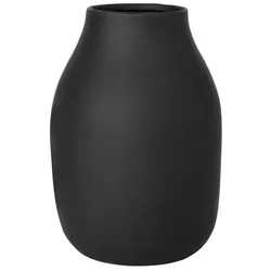 blomus Vase Colora 20 cm Porzellan Schwarz M (Medium)