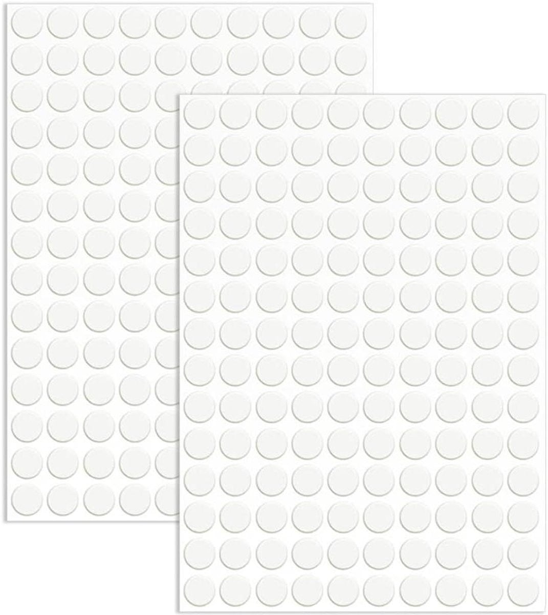 Schroefgatstickers Wit 12mm 280 stuks - Zelfklevende Meubelstickers voor het Afwerken van Meubels