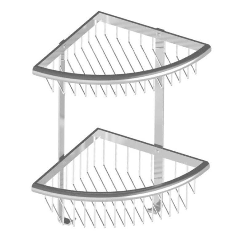 HSK Duschkabinenbau KG HSK Duschkorb Premium Eckmodell, 2-teilig, 100063 100063