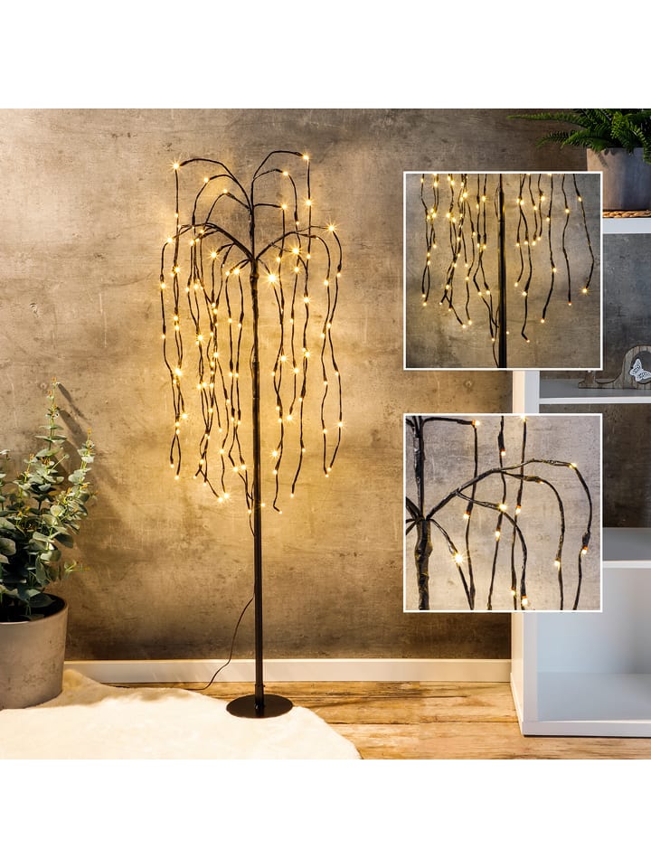 Hollybell LED-Weidenbaum in Schwarz - (H)120 cm - onesize