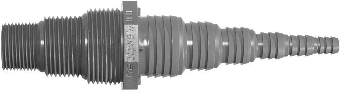 Airfit Universal-Pumpennippel 50019SN 3/4", 1", 1 1/4" AG x Ø 8,3-33,5 mm, PVC