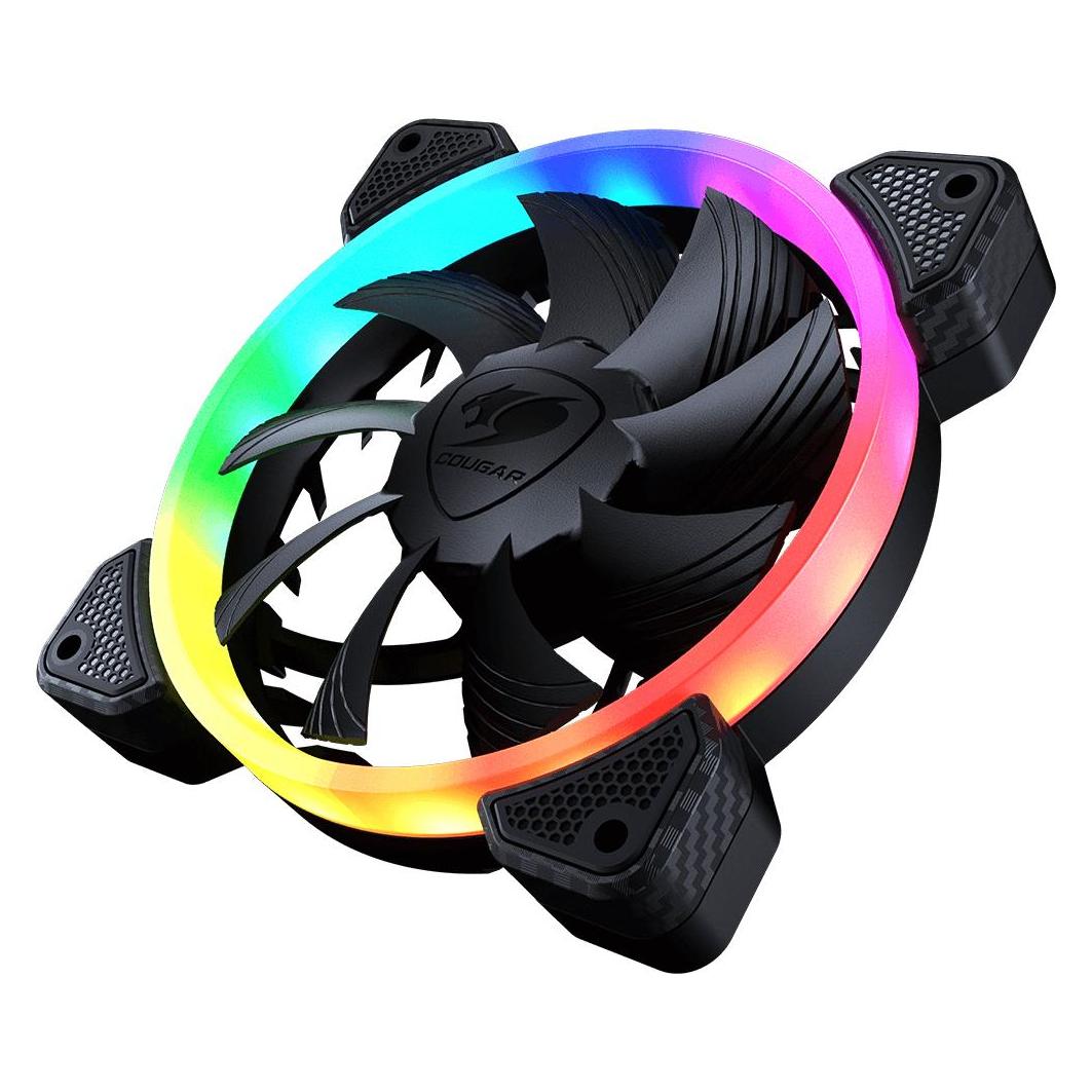 Cougar Ventilateur de boitier Vortex VK RGB 12cm (Noir) (120 mm, 1x) (VK120)