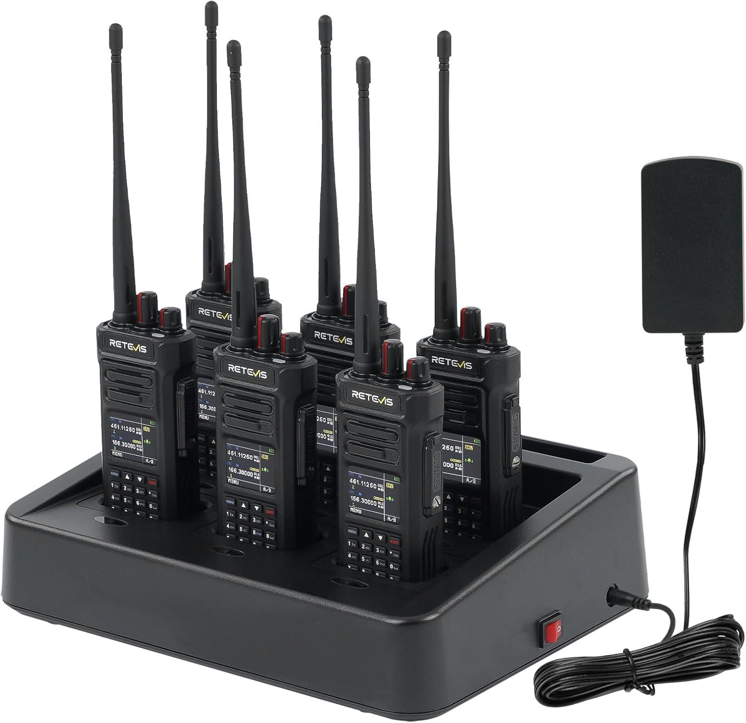 Retevis RT29S Walkie Talkies, Funkgeräte set, Professional, Großer Reichweite, IP67, LCD-Bildschirm, Rauschunterdrückung, für Logistik und Transport