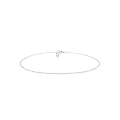Choker ELLI "Halskette Choker Kette Basic ohne Anhänger 925 Silber" Gr. 36, silber, Halsketten, Damen, ohne Stein, Silber 925 (Sterlingsilber)